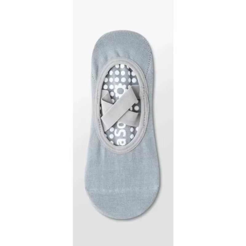 Pilates Yoga Socks Non-Slip Woman Socks Sports Fitness Silicone Breathable Summer Bandage Dance Ballet Solid Cycling Running