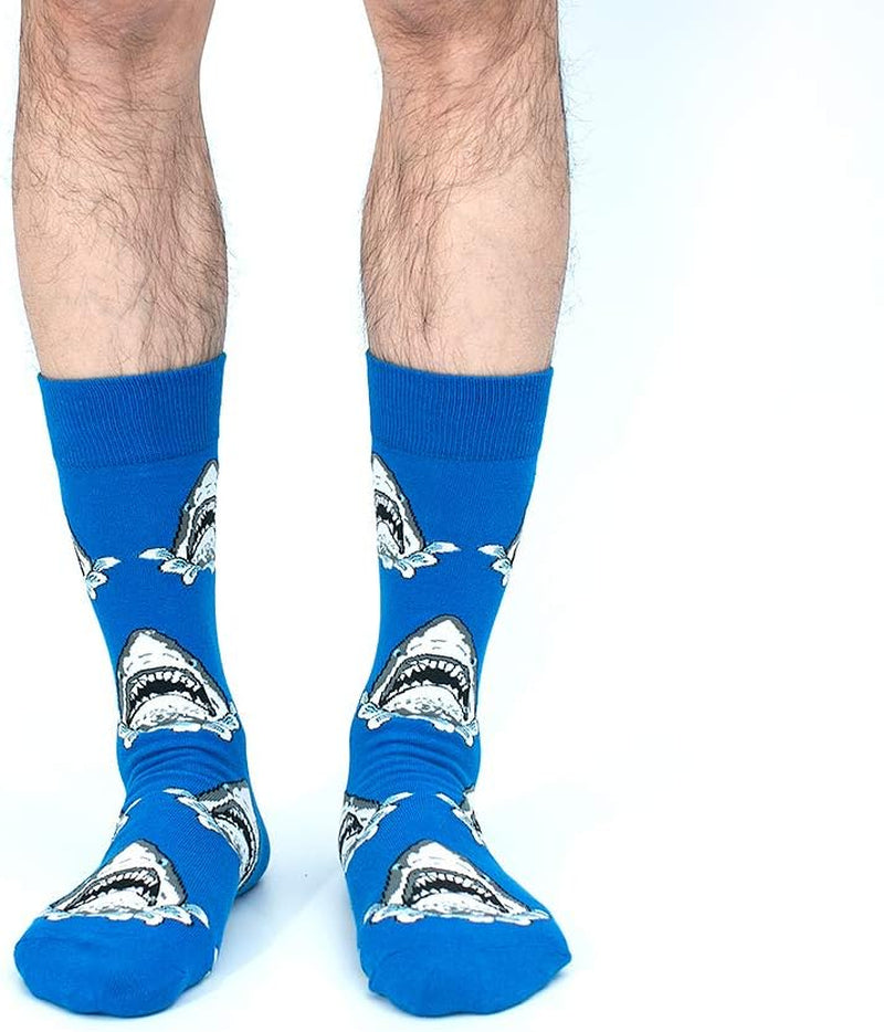 Mens Dress Socks, Cool Cute Food Graphic Animal Novelty Crazy Funny Crew Fun Socks for Men