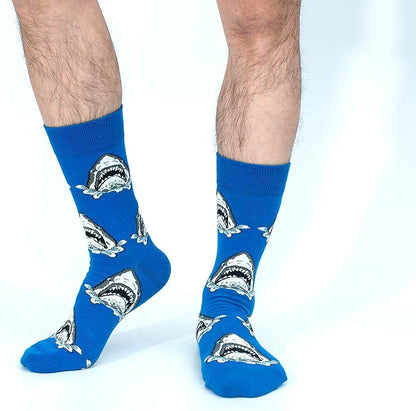 Mens Dress Socks, Cool Cute Food Graphic Animal Novelty Crazy Funny Crew Fun Socks for Men