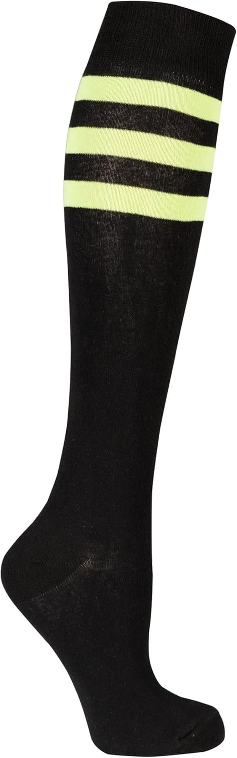-Women 5-Pairs Luxury Cotton Colorful Cool Fun Knee High Socks