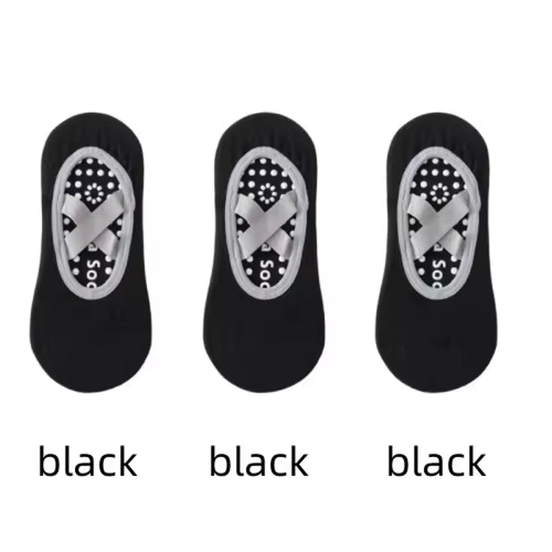 Pilates Yoga Socks Non-Slip Woman Socks Sports Fitness Silicone Breathable Summer Bandage Dance Ballet Solid Cycling Running
