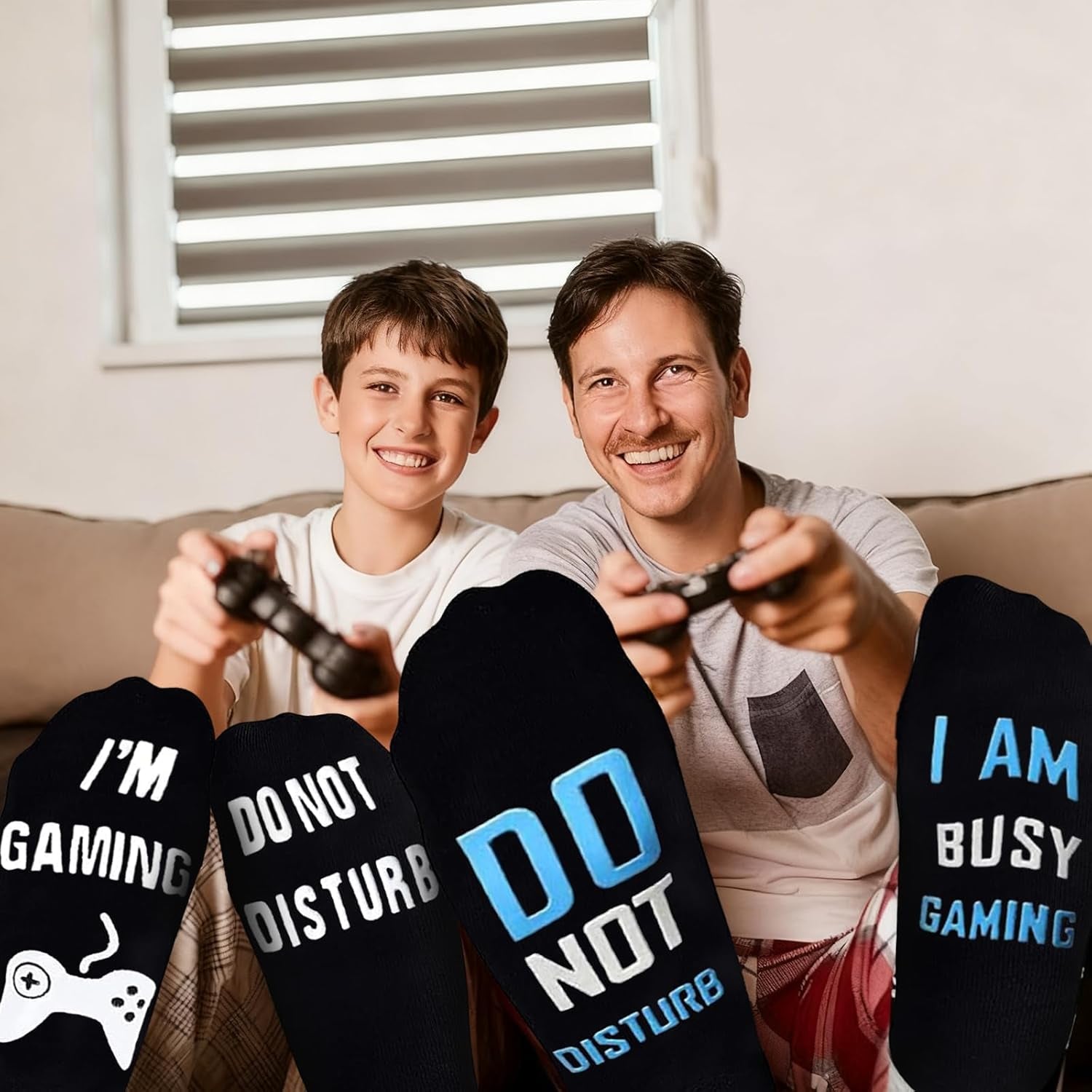 Unisex Cotton 'If U Can I'M Gaming' Socks - Funny Novelty Gamer Gift for Men and Women - Great for Christmas