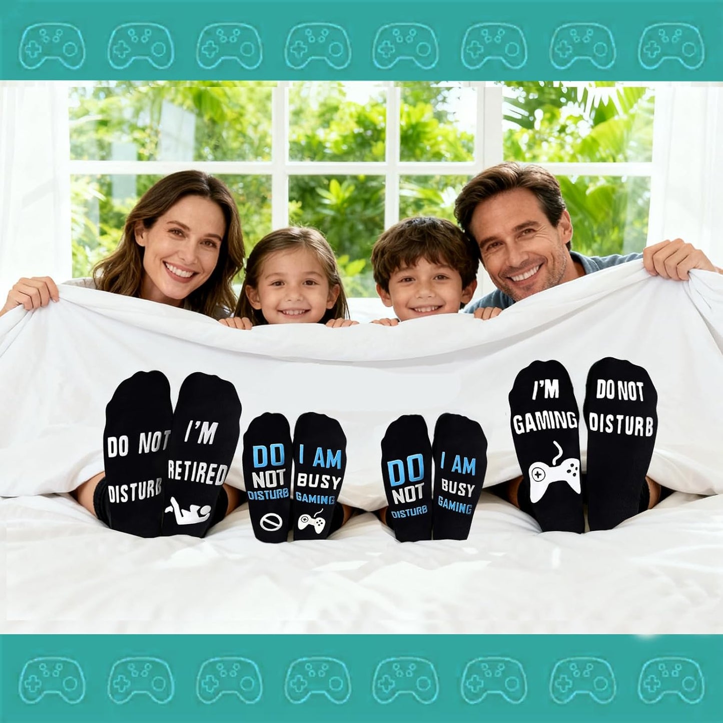 Unisex Cotton 'If U Can I'M Gaming' Socks - Funny Novelty Gamer Gift for Men and Women - Great for Christmas