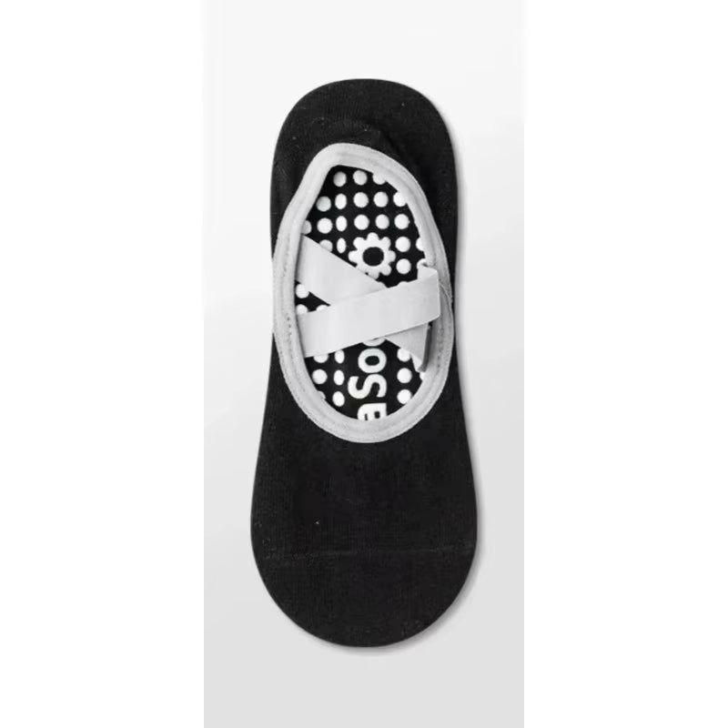 Pilates Yoga Socks Non-Slip Woman Socks Sports Fitness Silicone Breathable Summer Bandage Dance Ballet Solid Cycling Running