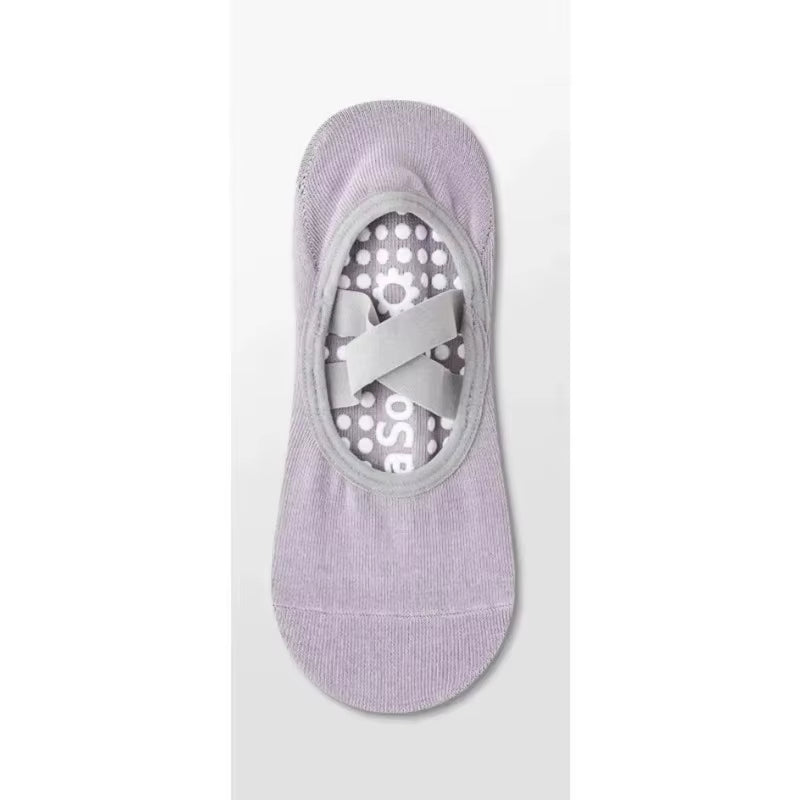Pilates Yoga Socks Non-Slip Woman Socks Sports Fitness Silicone Breathable Summer Bandage Dance Ballet Solid Cycling Running